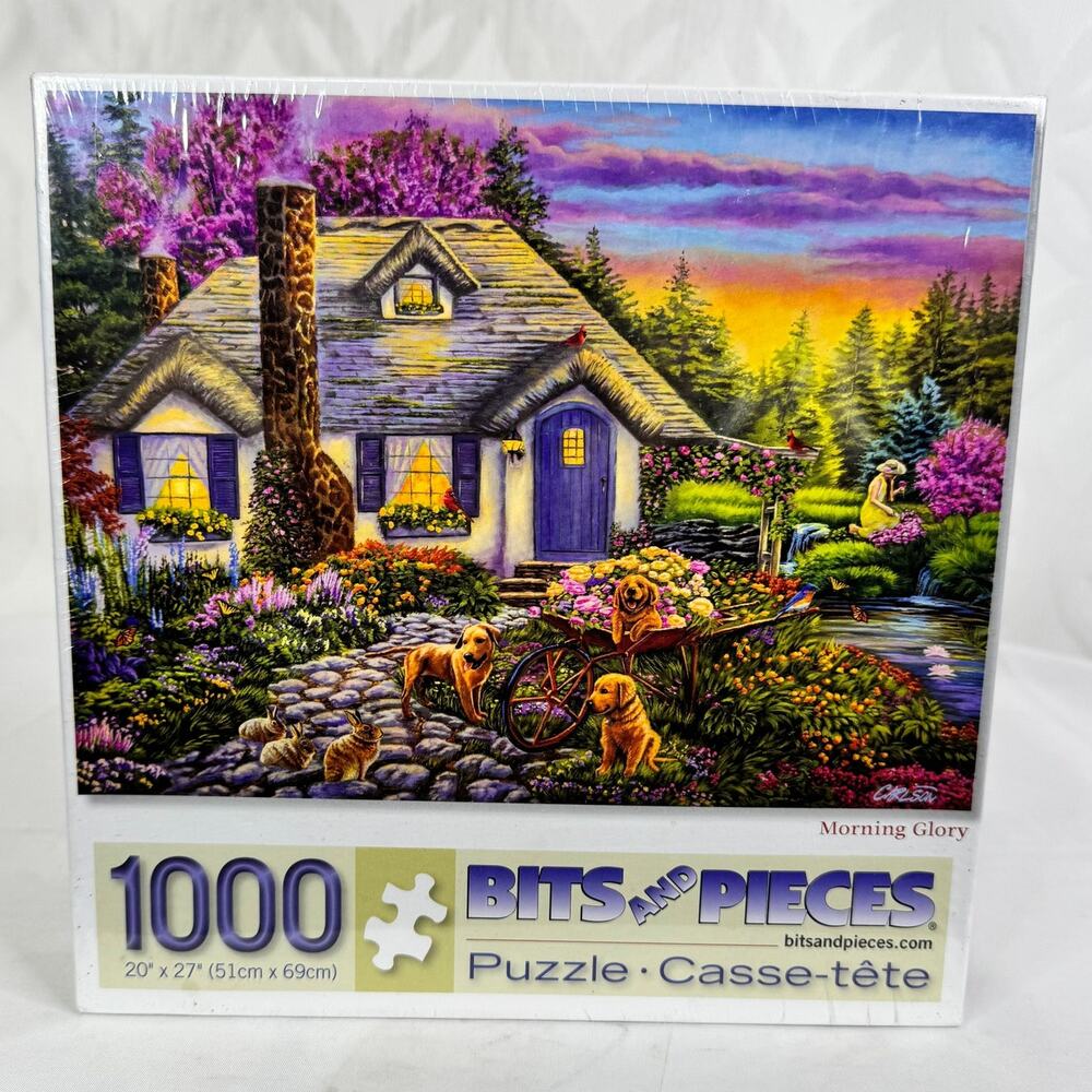 Bits and Pieces Morning Glory By Cody Carlson 1000 Piece Jigsaw Puzzle.
